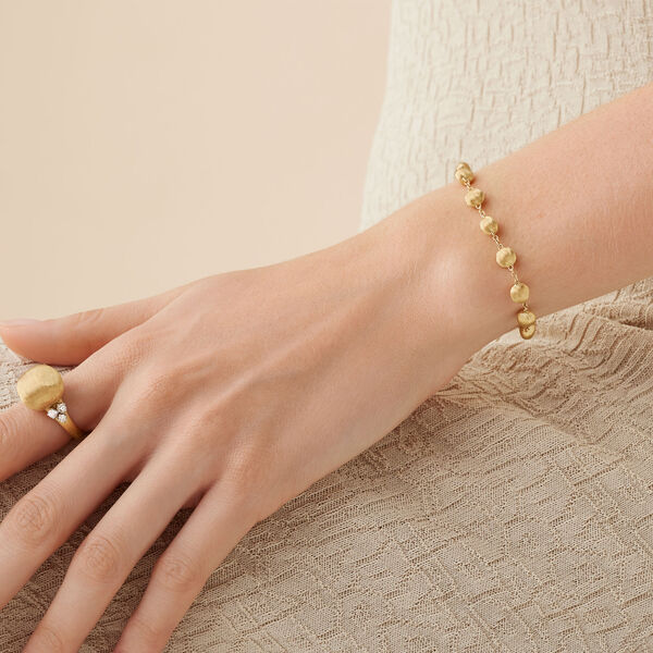 Bracelet boules Africa en or jaune